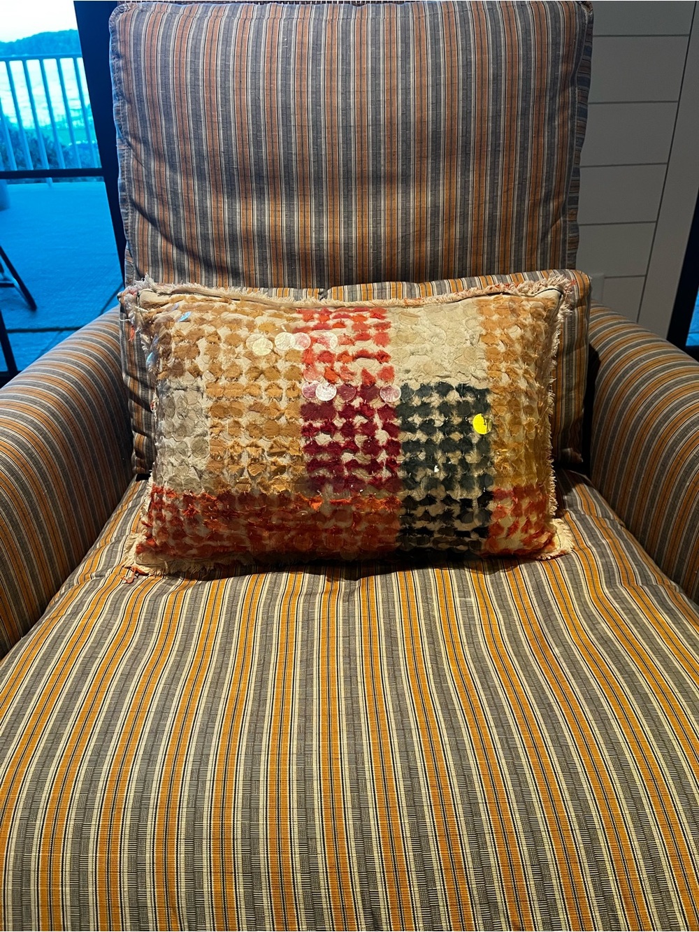 Anthropologie textured pillow.